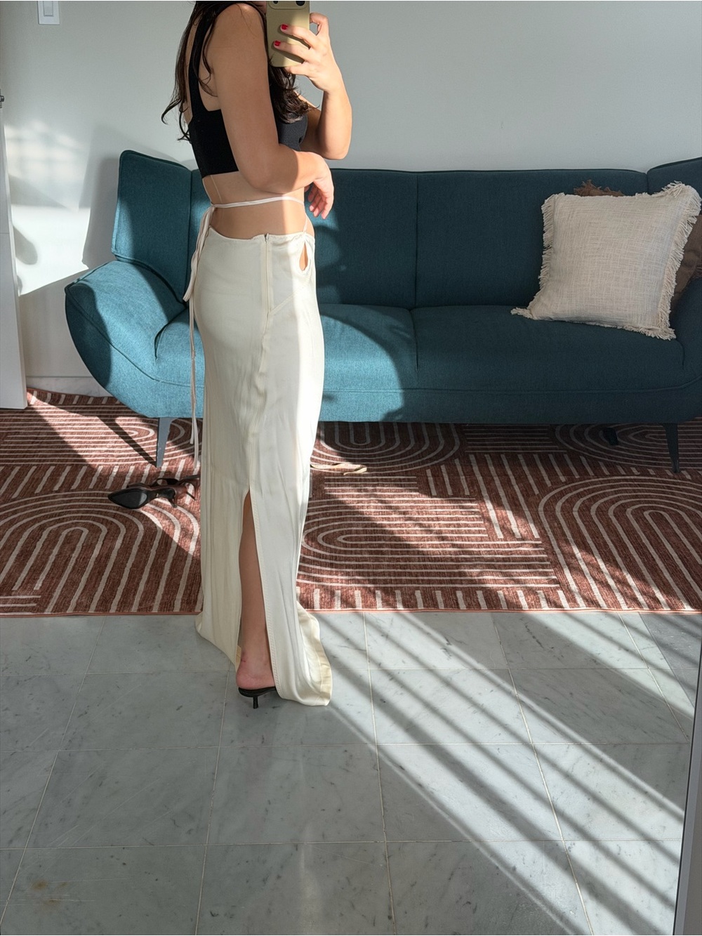 Anna October Scarlett Silk Maxi Skirt - Picture 5 of 6